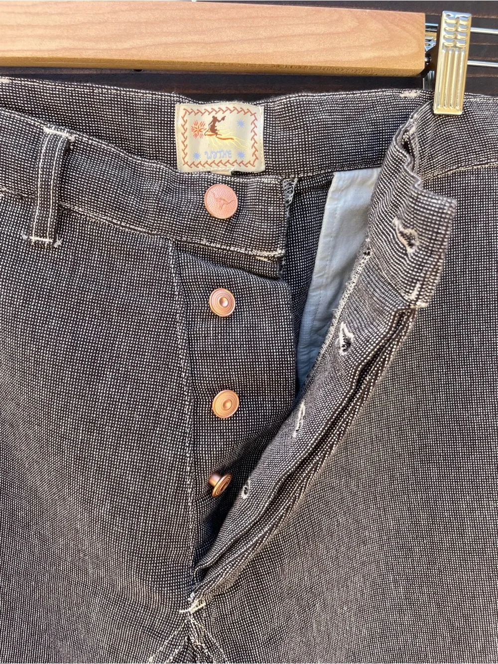 Wythe NY Men's HEAVYWEIGHT PINPOINT CANVAS CHINO - BROWN